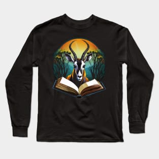 Gemsbok Reads Book Long Sleeve T-Shirt